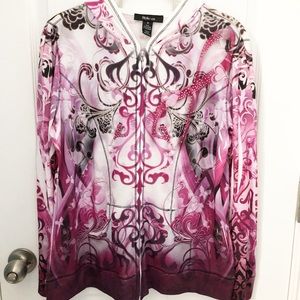 Style&Company| Long Sleeve hoodie with bling! M